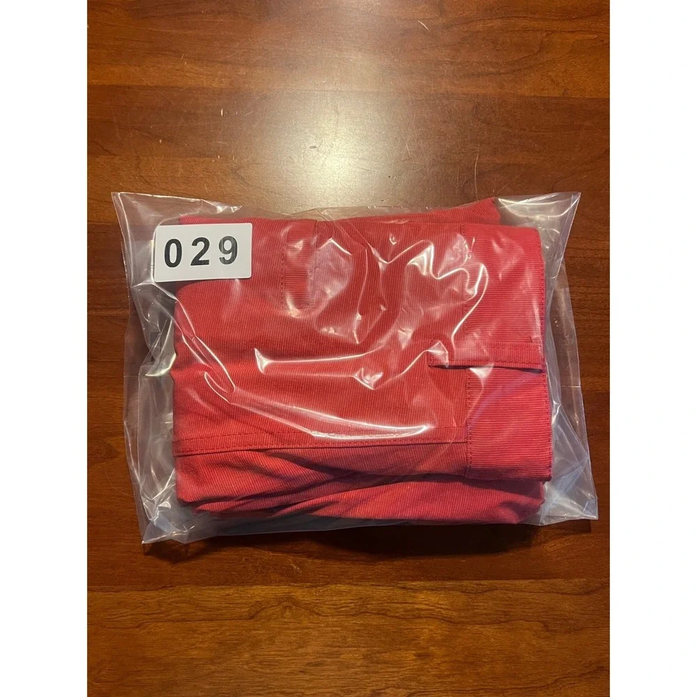 TravisMathew Golf Shorts Mens Size 35 Red Coral Performance Stretch Flat Front